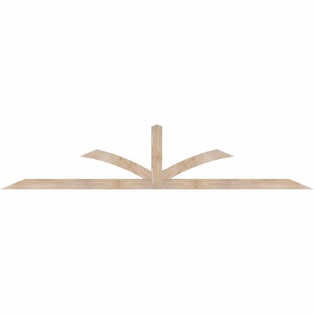 Ekena Millwork Richland Smooth Timber Gable Bracket, Douglas Fir, 108"W x 22"H x 3 1/2"D x 3 1/2"F, 5/12 Pitch GBW108X22X0404RIC00SDF